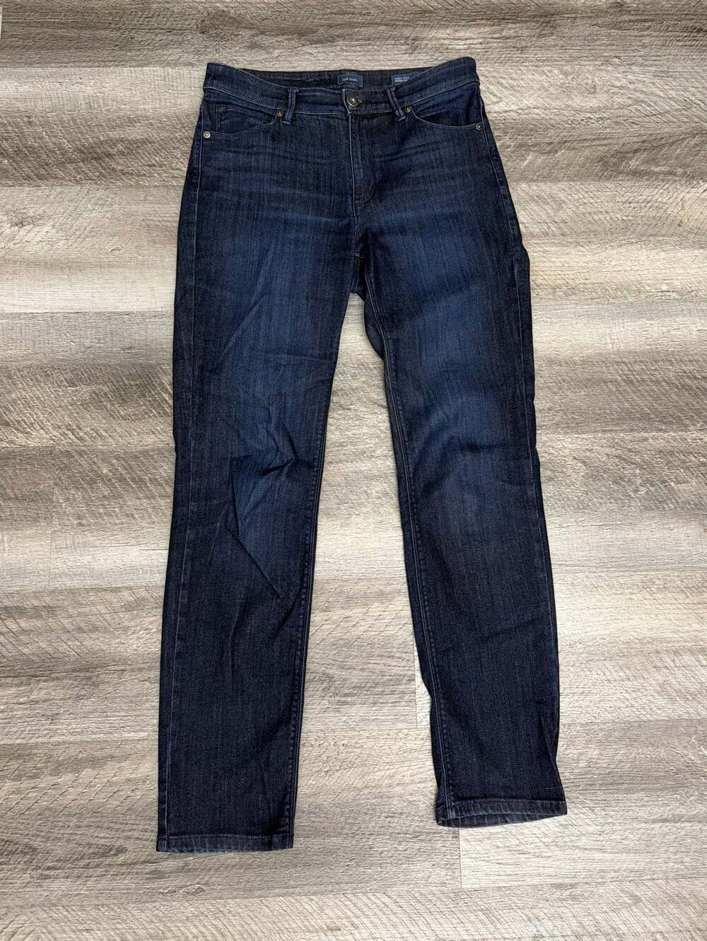 J. Jill Blue Denim High Rise Straight Leg Jeans Dark Wash Size 4